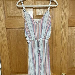 Colorful, pastel, flowy romper